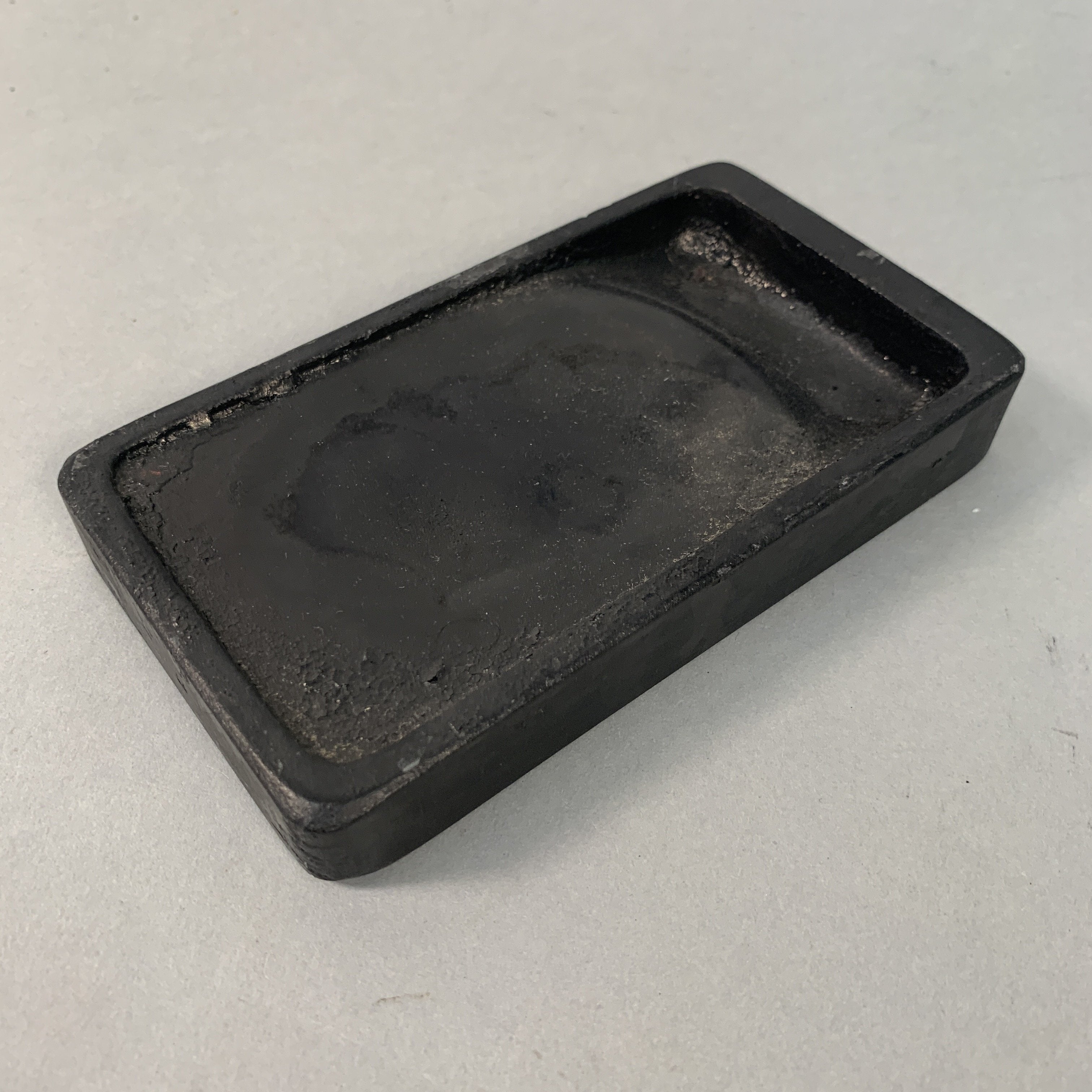 Japanese Inkstone Vtg Suzuri Sumi Grinder Calligraphy Shodo Shuji Tool SZ47