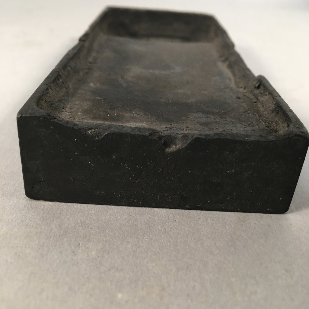 Japanese Inkstone Vtg Suzuri Sumi Grinder Calligraphy Shodo Shuji Tool SZ48