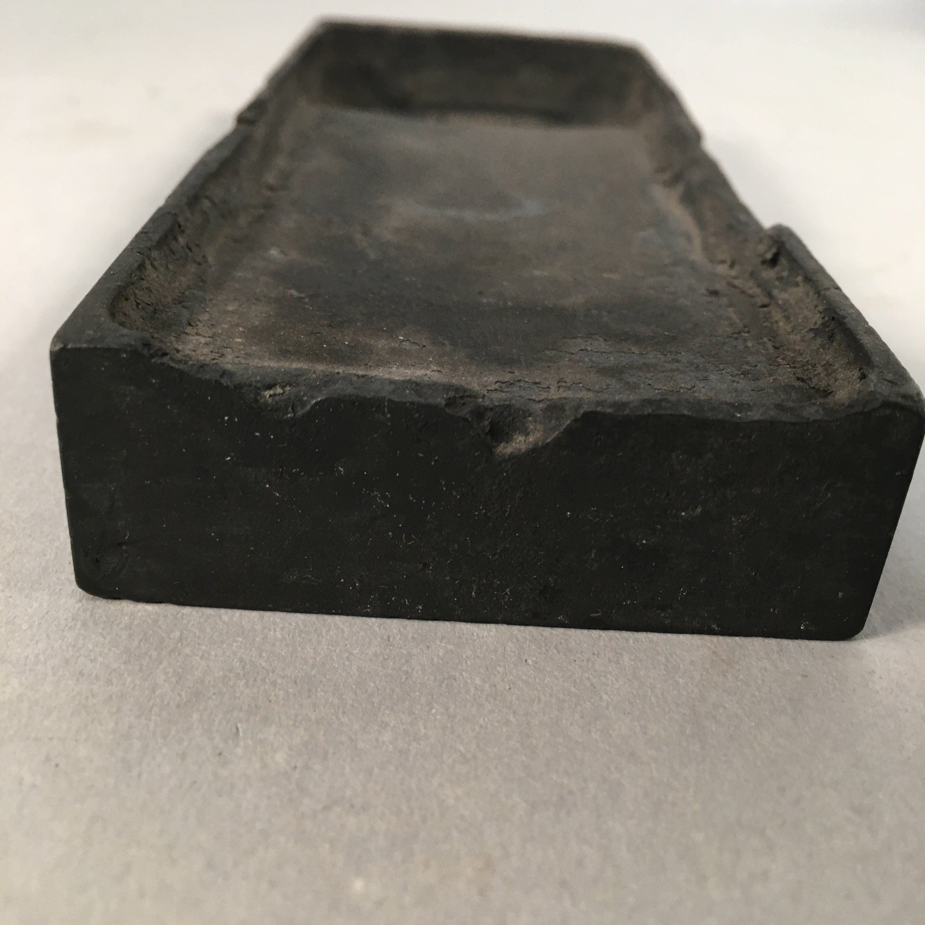 Japanese Inkstone Vtg Suzuri Sumi Grinder Calligraphy Shodo Shuji Tool SZ48