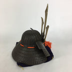 Japanese Iron Armor Helmet Vtg Boy's Day Display Syusse-Kabuto Yoroi BD680