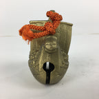 Japanese Iron Bell Dorei Tetsurin Vtg Doll Amulet 7 Lucky God Ship Gold DR357