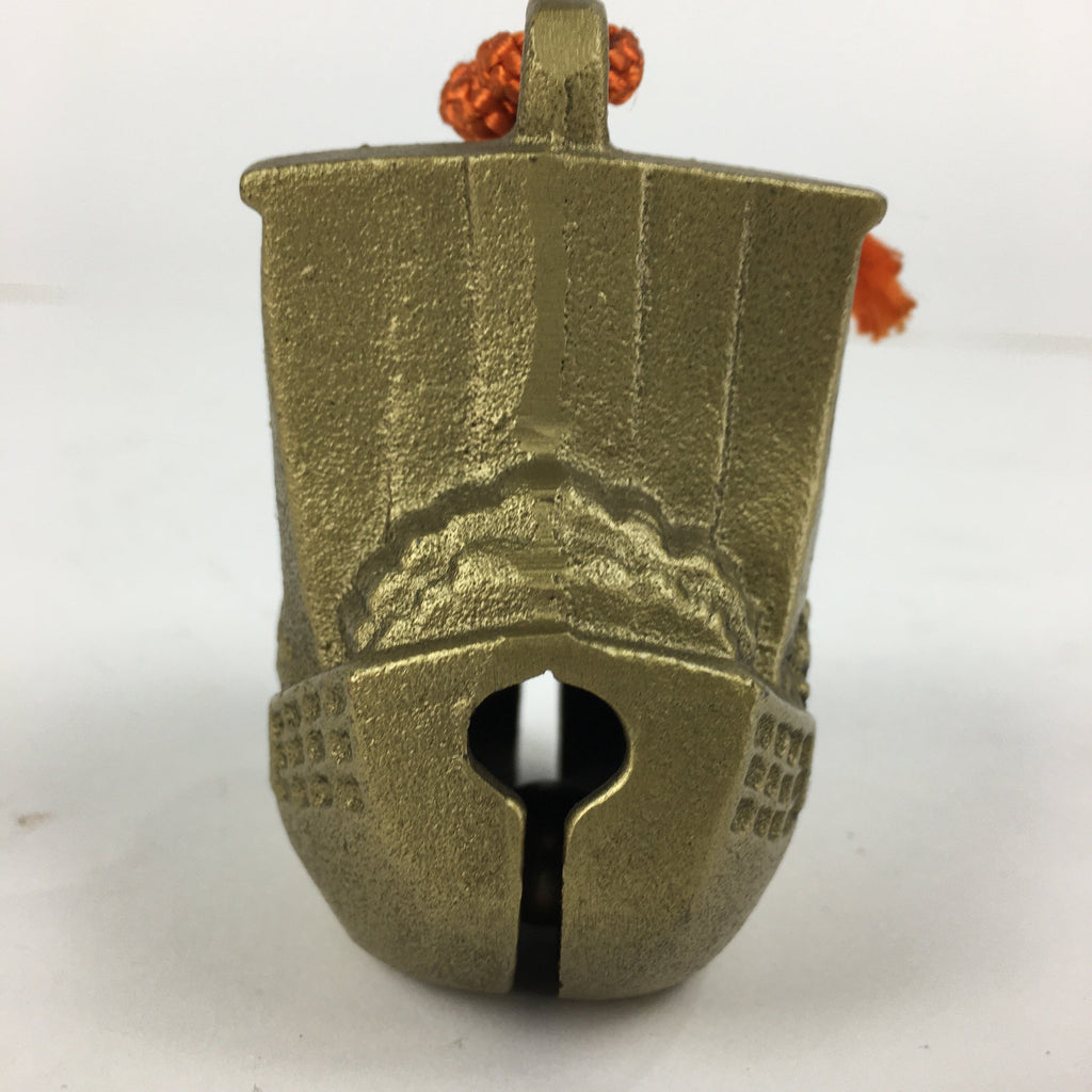 Japanese Iron Bell Dorei Tetsurin Vtg Doll Amulet 7 Lucky God Ship Gold DR357