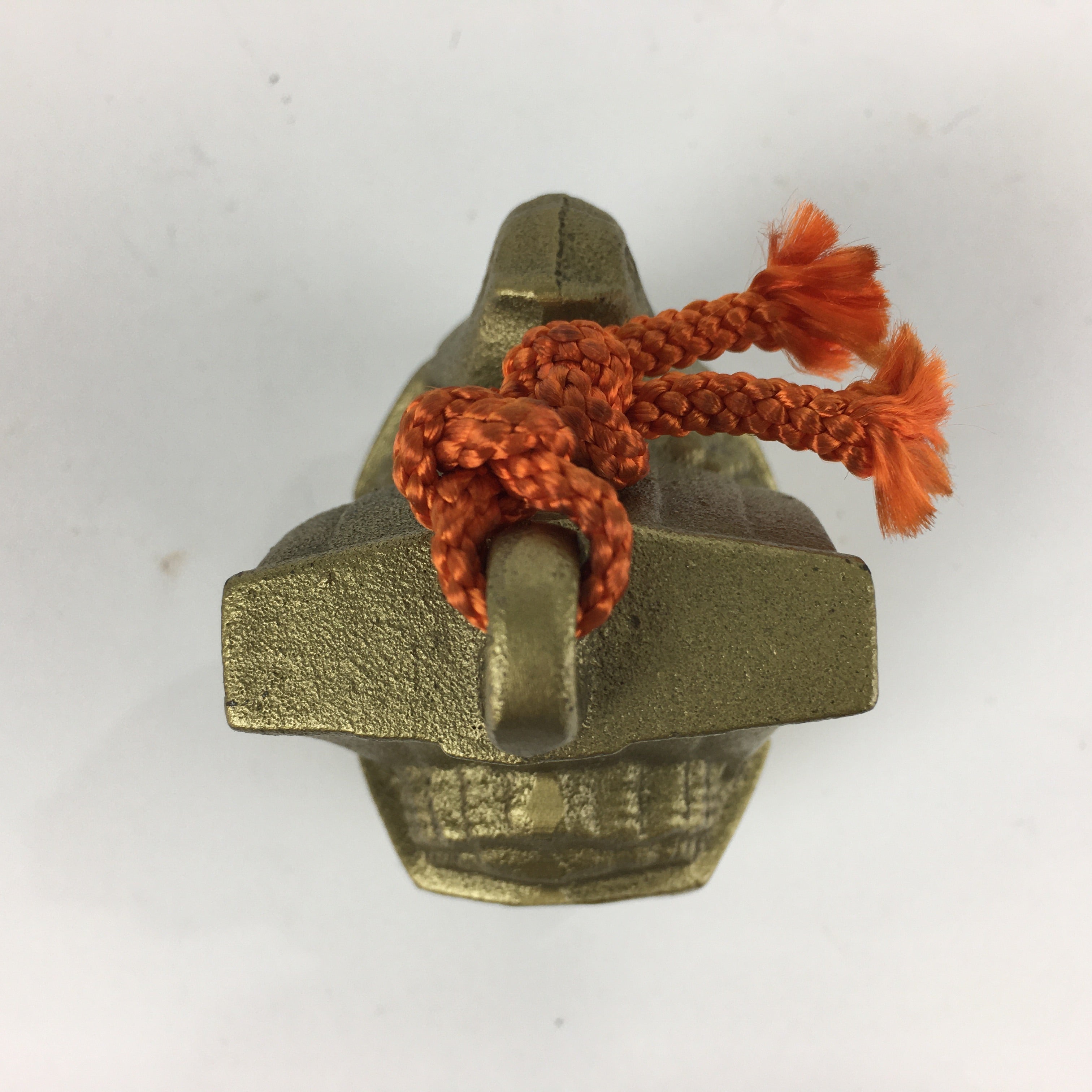 Japanese Iron Bell Dorei Tetsurin Vtg Doll Amulet 7 Lucky God Ship Gold DR357
