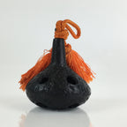 Japanese Iron Bell Dorei Tetsurin Vtg Doll Amulet Nanbu-Tekki Black DR412