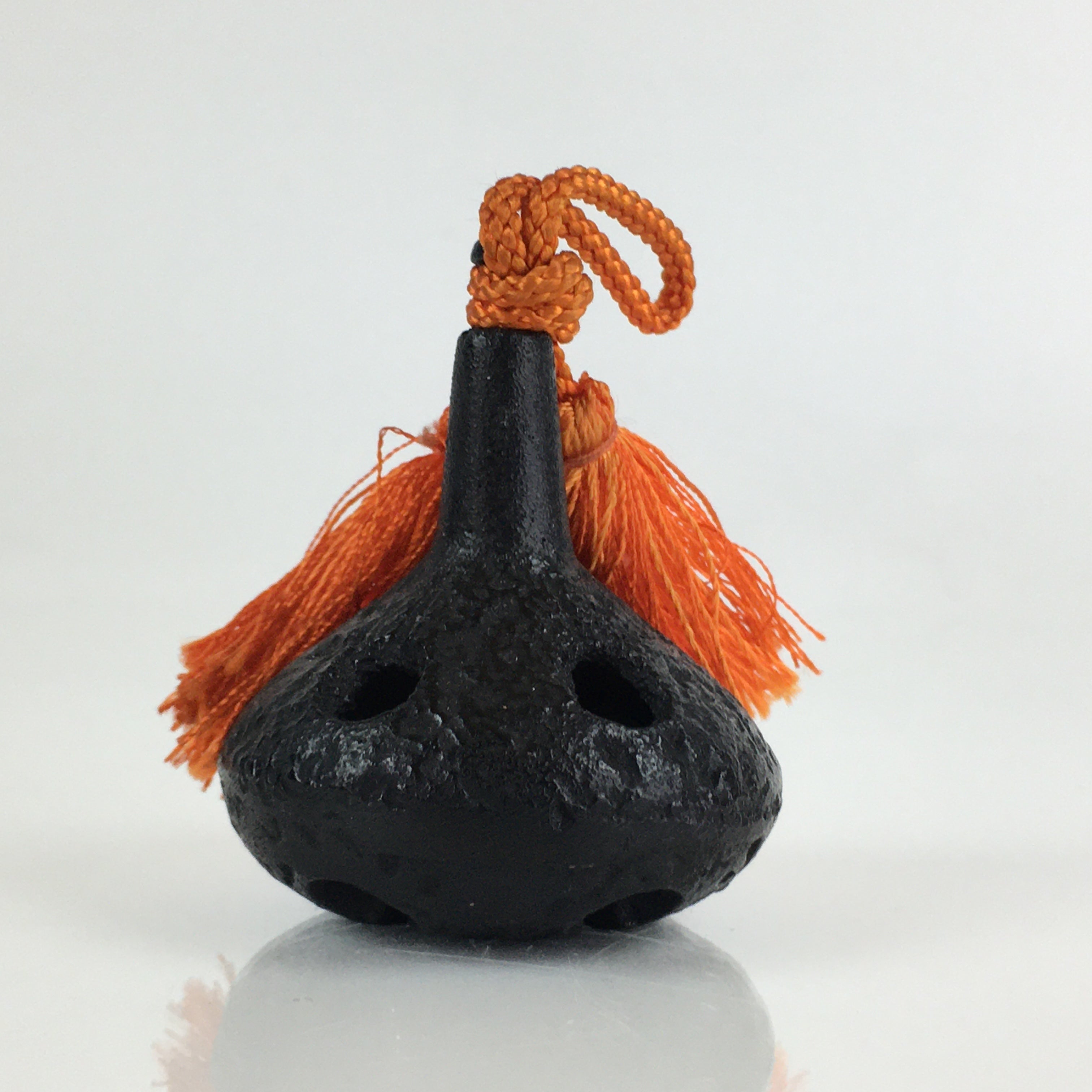 Japanese Iron Bell Dorei Tetsurin Vtg Doll Amulet Nanbu-Tekki Black DR412