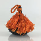Japanese Iron Bell Dorei Tetsurin Vtg Doll Amulet Nanbu-Tekki Black DR412