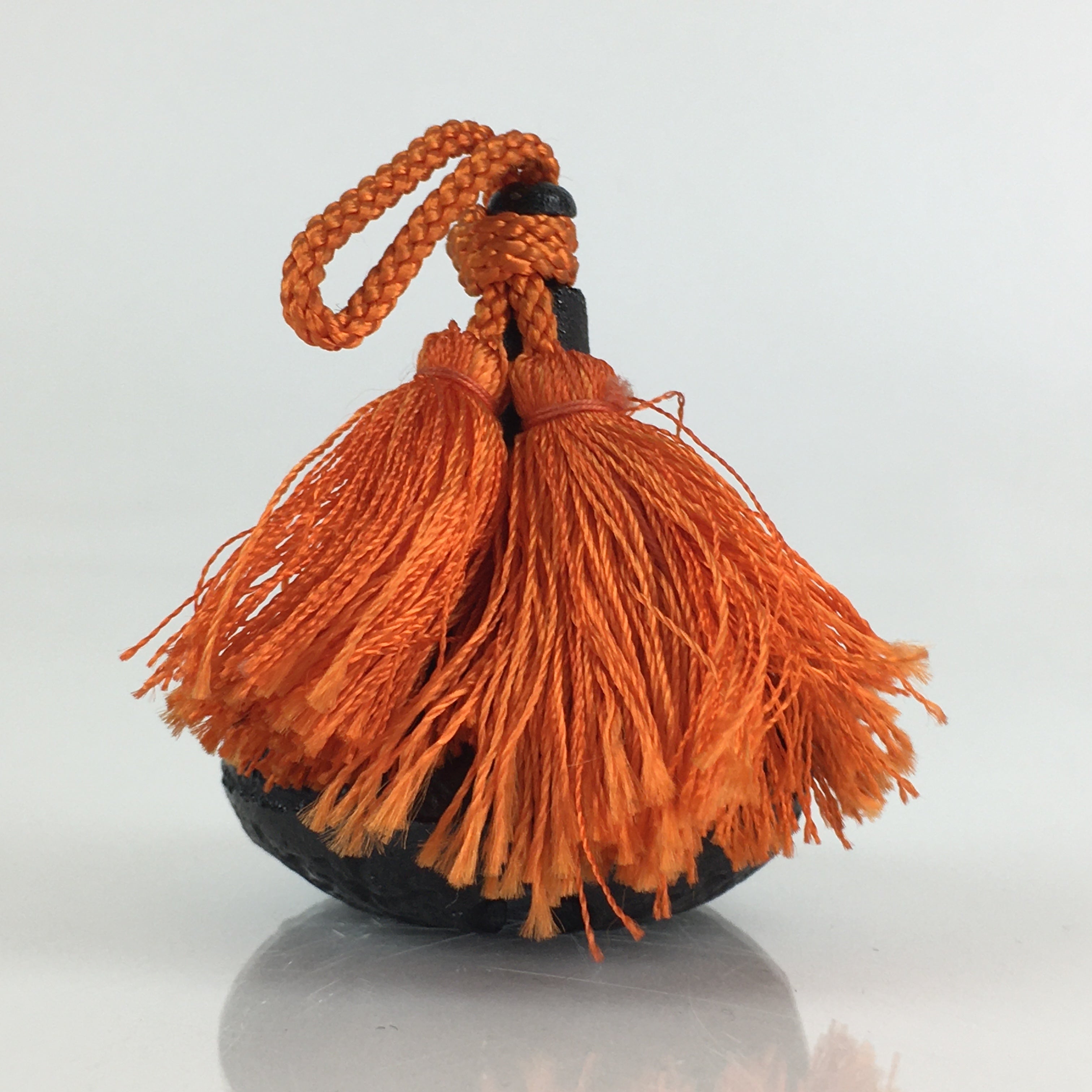 Japanese Iron Bell Dorei Tetsurin Vtg Doll Amulet Nanbu-Tekki Black DR412