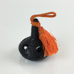 Japanese Iron Bell Dorei Tetsurin Vtg Doll Amulet Nanbu-Tekki Black DR412