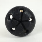 Japanese Iron Bell Vtg Tetsu-Rin Doll Amulet Kokeshi Doll Head Black DR383