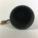 Japanese Iron Buddhist Bell Bonsho Vtg Big Bell Temple Green Ornament BD633