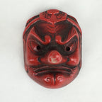 Japanese Iron Display Bunchin Paperweight Vtg Dockman Braggart Tengu Red T93