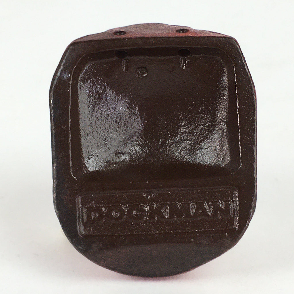 Japanese Iron Display Bunchin Paperweight Vtg Dockman Braggart Tengu Red T93