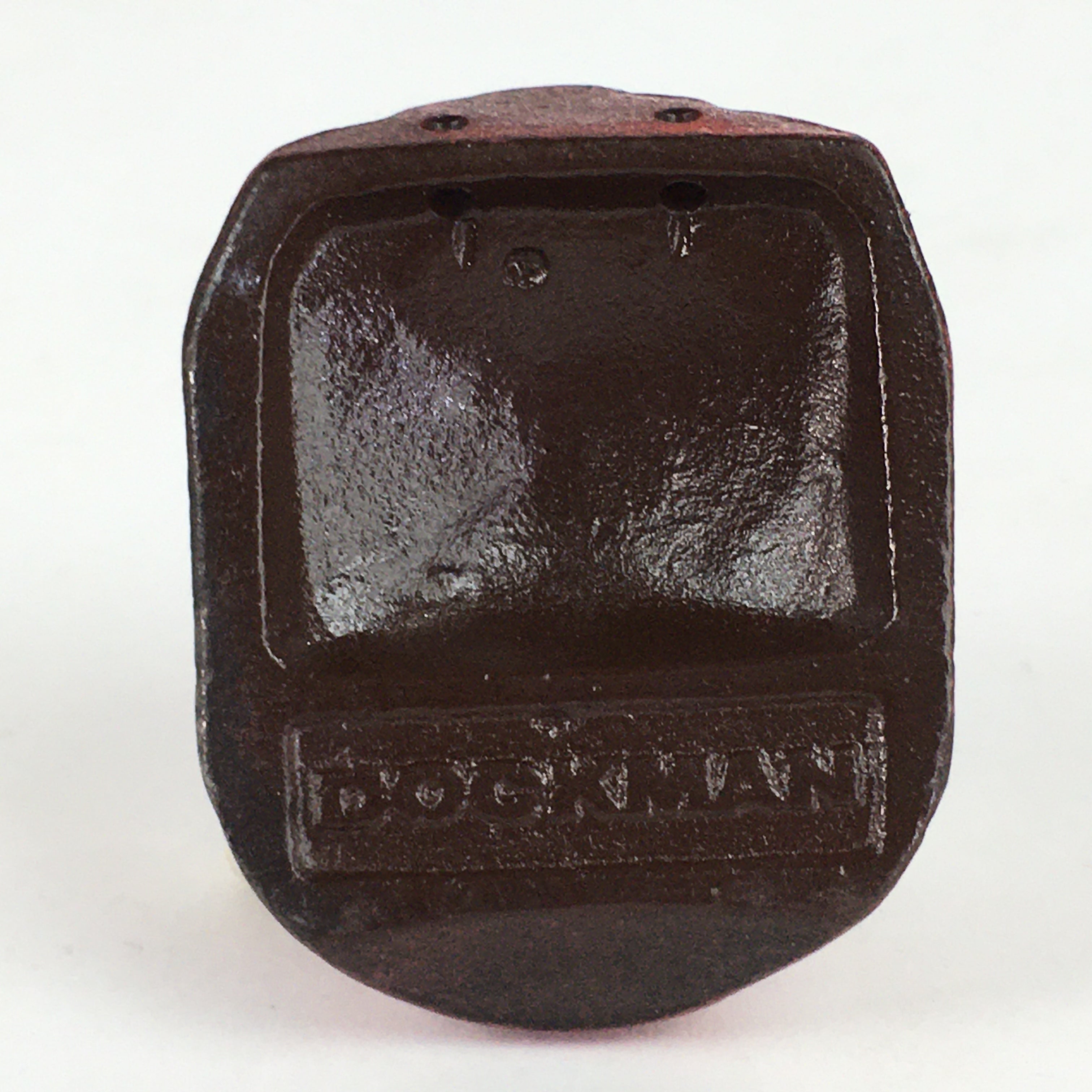 Japanese Iron Display Bunchin Paperweight Vtg Dockman Braggart Tengu Red T93