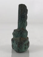 Japanese Iron Figurine Vtg Metal Craft Paperweight Koyasan Calligraphy JK422