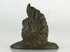 Japanese Iron Figurine Vtg Metal Craft Zodiac Chicken Paperweight Bunchin JK420