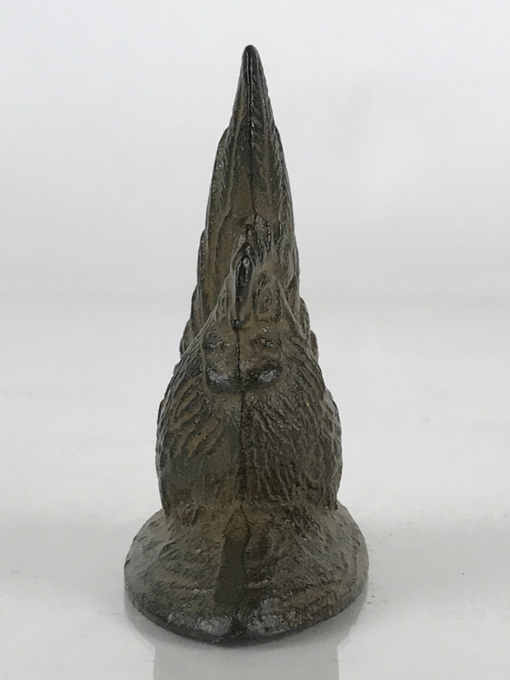 Japanese Iron Figurine Vtg Metal Craft Zodiac Chicken Paperweight Bunchin JK420