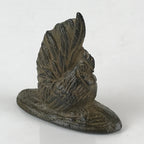 Japanese Iron Figurine Vtg Metal Craft Zodiac Chicken Paperweight Bunchin JK420