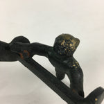 Japanese Iron Flower Vase Holder Vtg Kabin Decoration Ikebana Arrangement T101