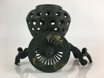 Japanese Iron Flower Vase Holder Vtg Kabin Decoration Ikebana Arrangement T101