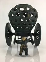 Japanese Iron Flower Vase Holder Vtg Kabin Decoration Ikebana Arrangement T101