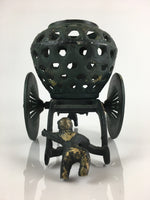 Japanese Iron Flower Vase Holder Vtg Kabin Decoration Ikebana Arrangement T101