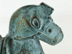 Japanese Iron Horse Ornament Horse-style Figurine Vtg Haniwa Interior Zodiac BD8