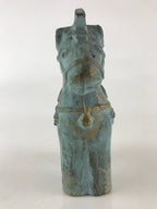 Japanese Iron Horse Ornament Horse-style Figurine Vtg Haniwa Interior Zodiac BD8