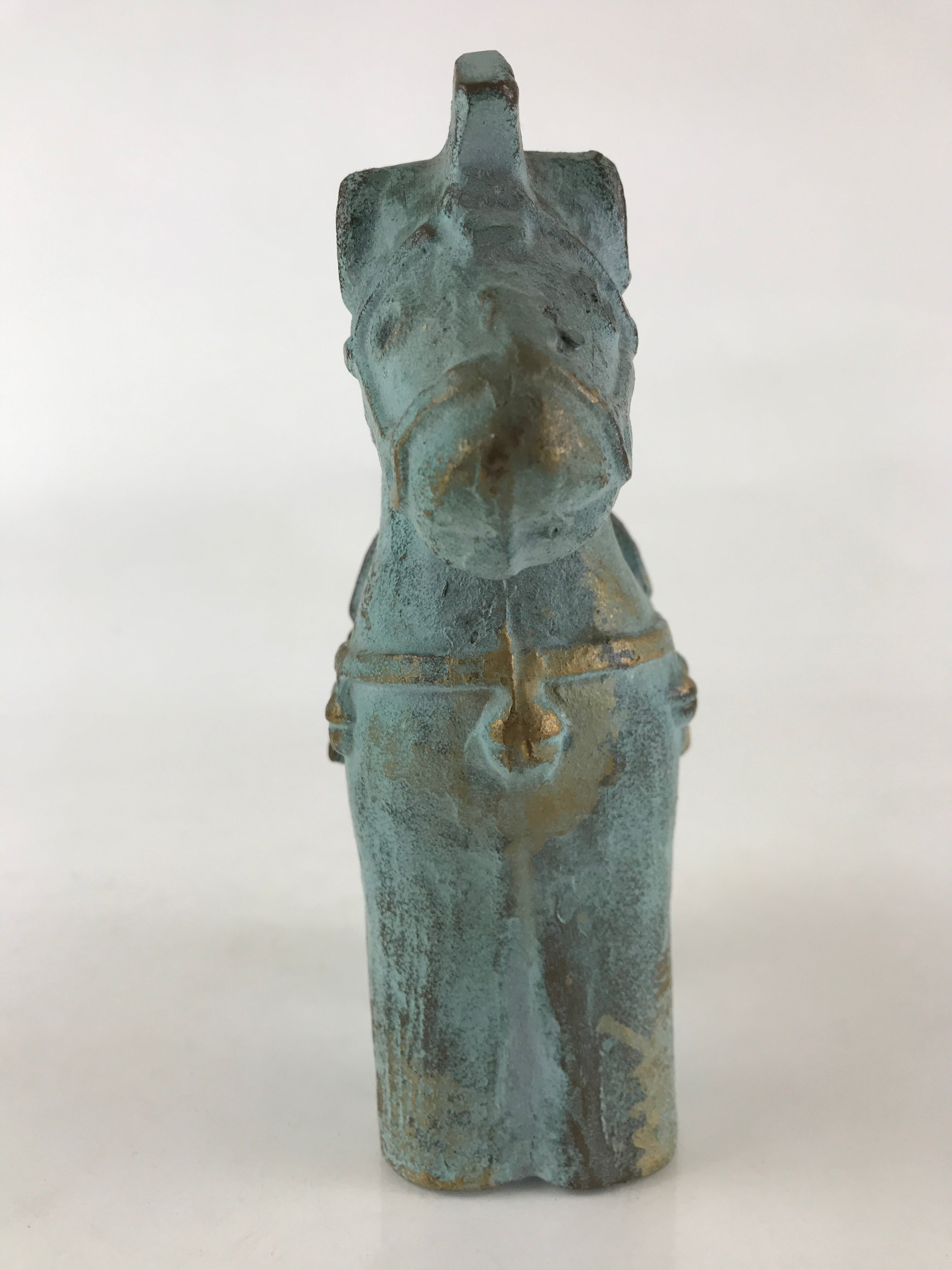 Japanese Iron Horse Ornament Horse-style Figurine Vtg Haniwa Interior Zodiac BD8