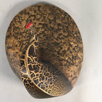Japanese Iron Peacock Statue Vtg Display Bird Metal Ornament Okimono BD585