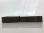 Japanese Iron Safe Drawer Type Box Vtg Compact Portable Size Bank Box Pillow JK4