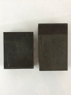 Japanese Iron Safe Drawer Type Box Vtg Compact Portable Size Bank Box Pillow JK4