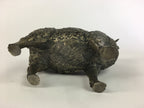 Japanese Iron Sheep Statue Vtg Display Metal Ornament Okimono Gold BD630