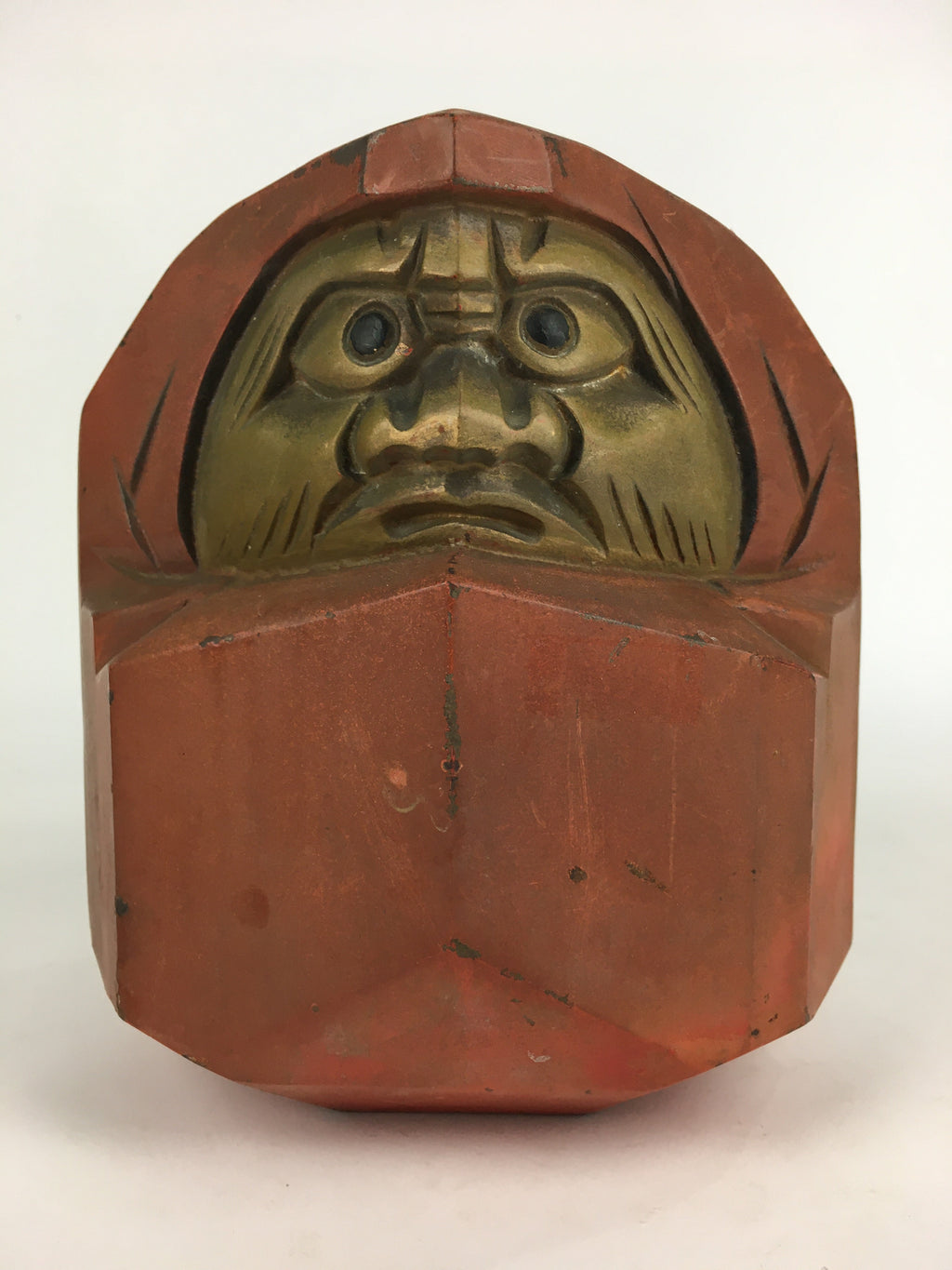 Japanese Iron Statue Daruma Vtg Tetsu Better Fortune Mizumine BD805