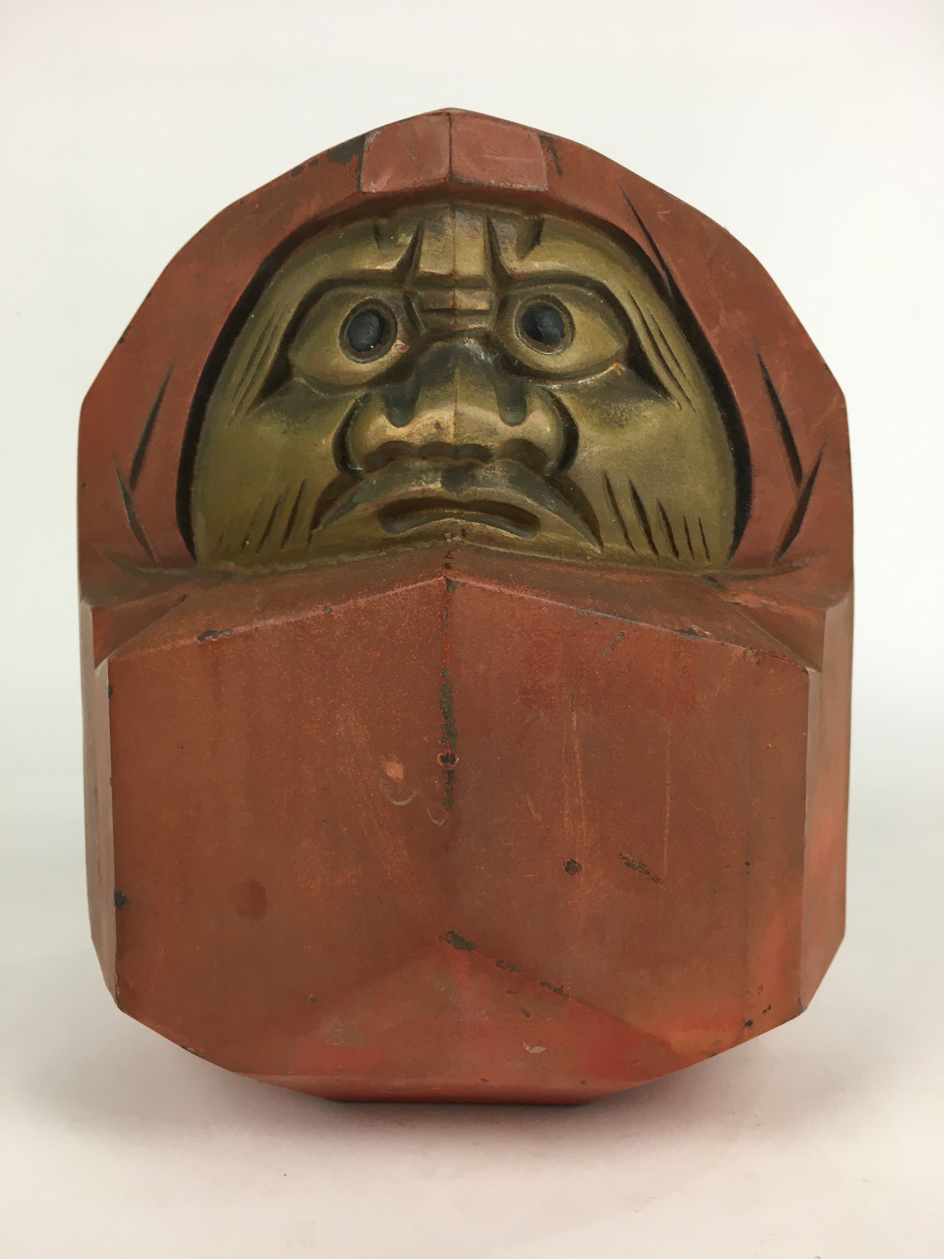 Japanese Iron Statue Daruma Vtg Tetsu Better Fortune Mizumine BD805