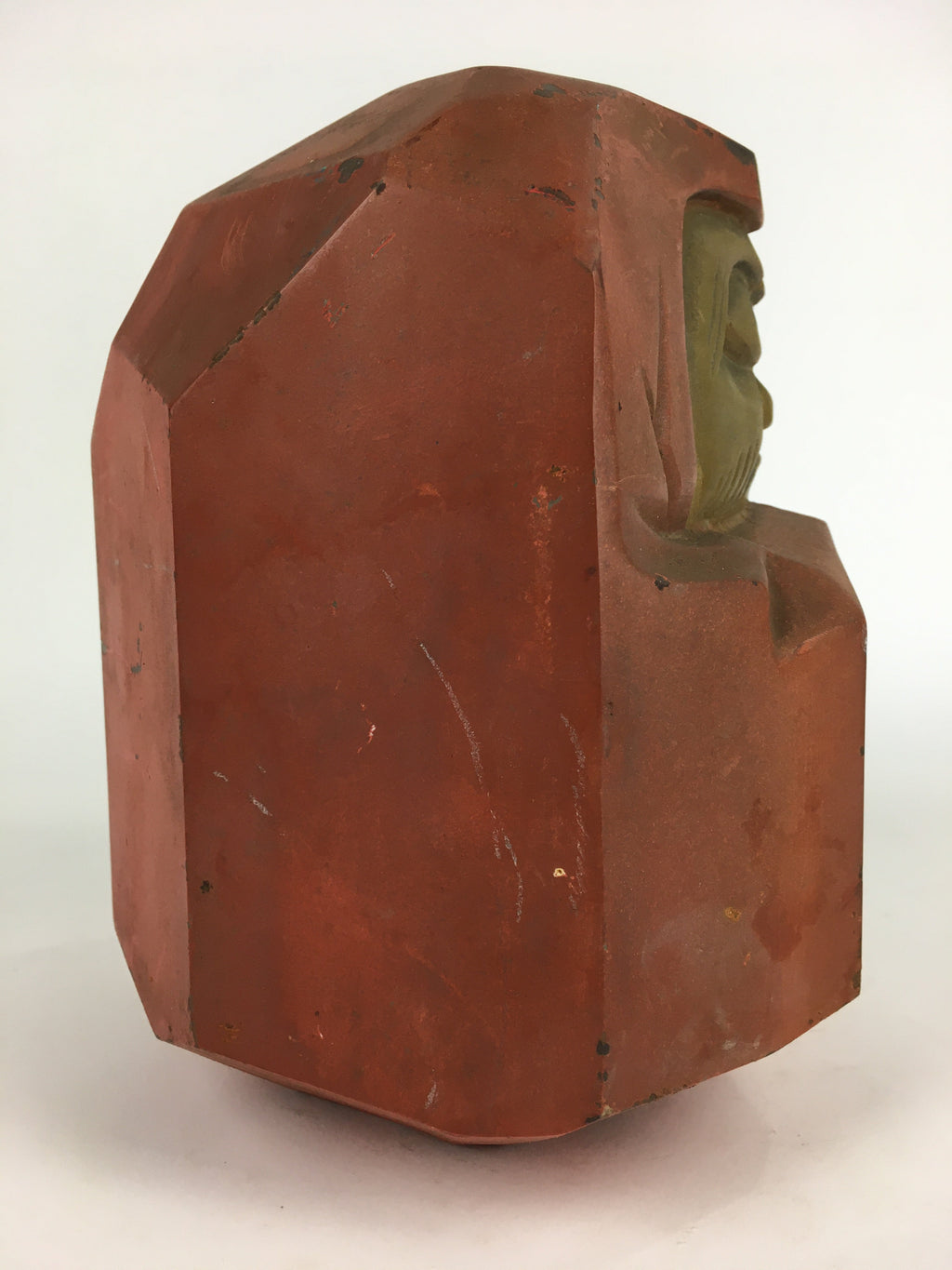 Japanese Iron Statue Daruma Vtg Tetsu Better Fortune Mizumine BD805