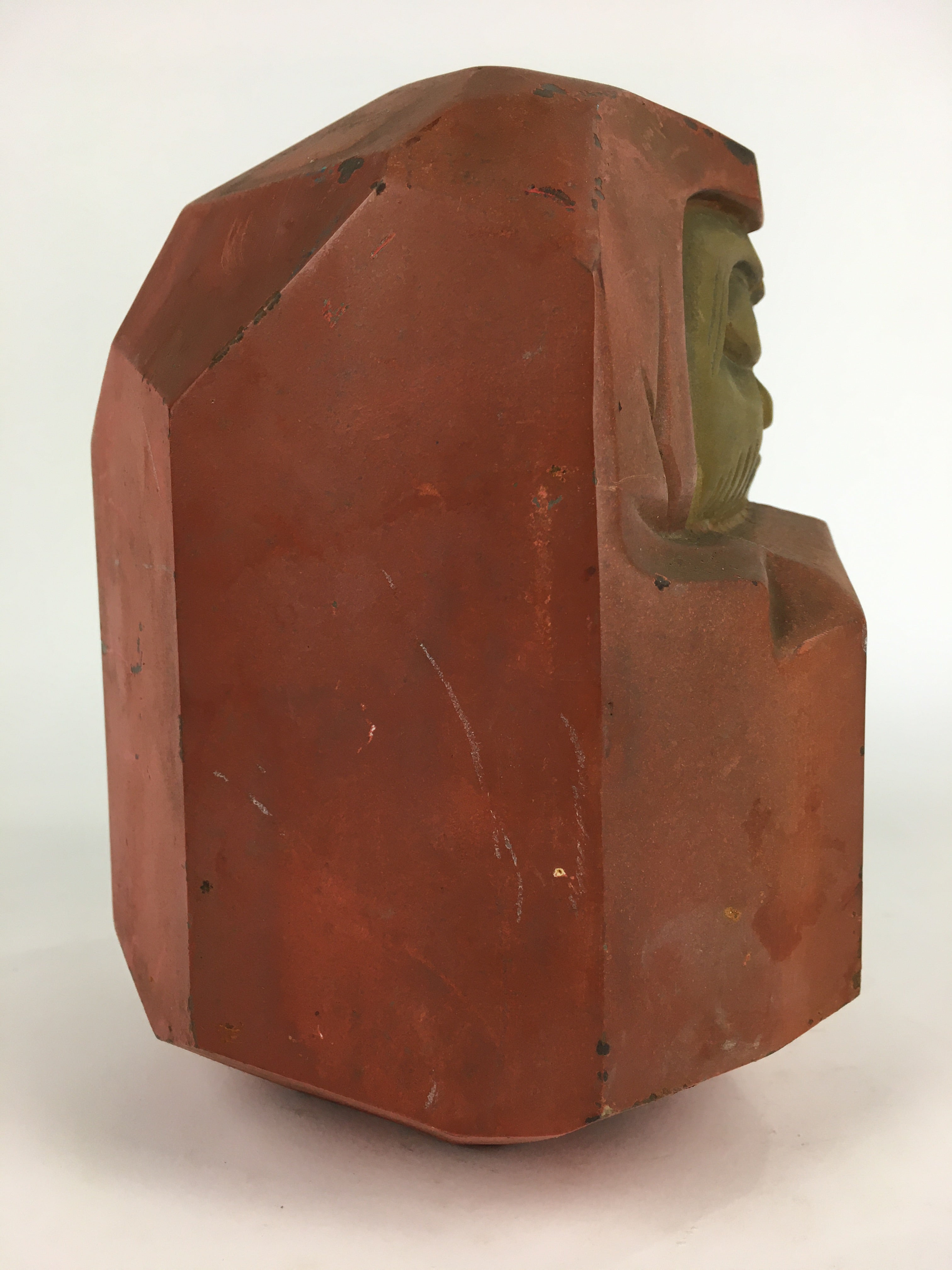 Japanese Iron Statue Daruma Vtg Tetsu Better Fortune Mizumine BD805