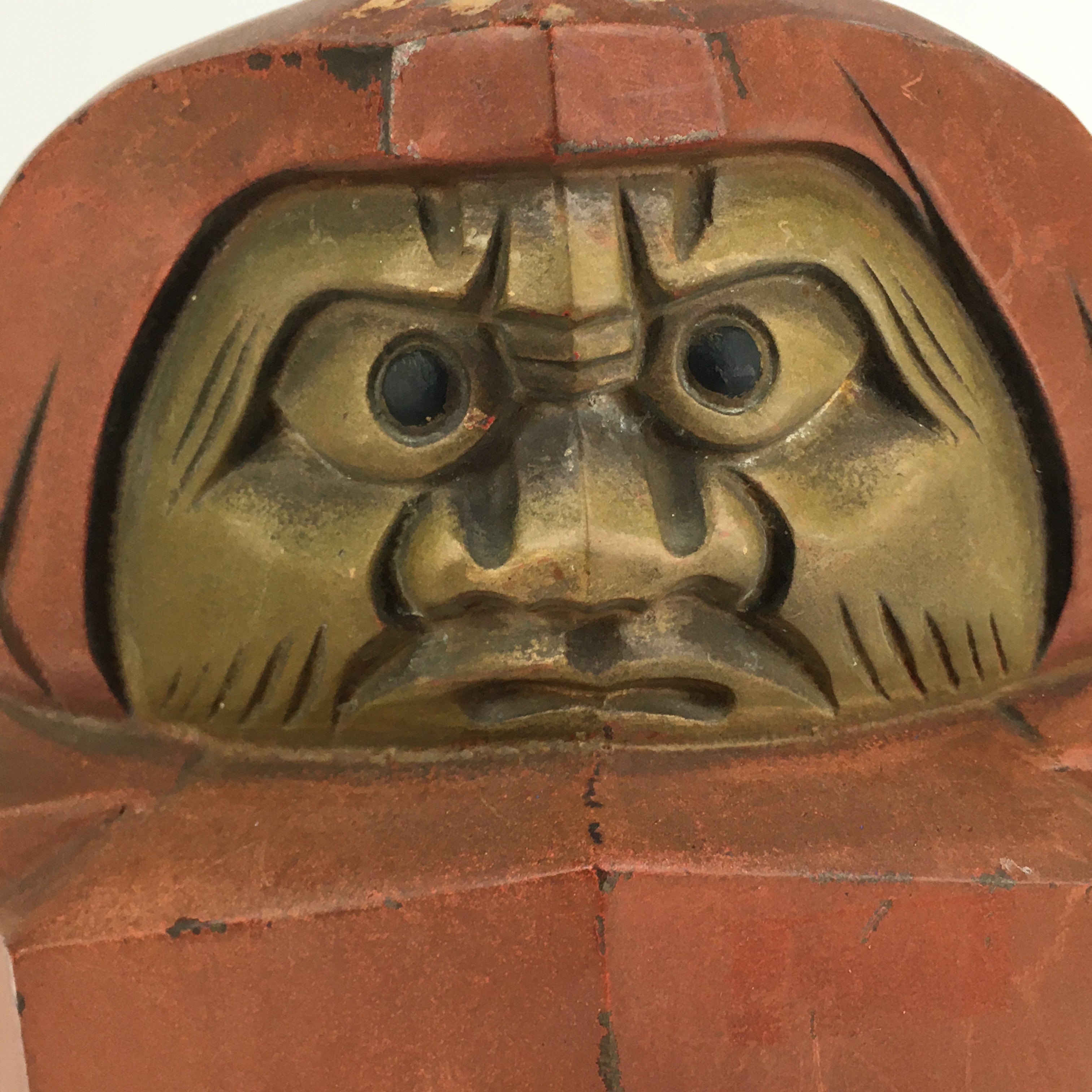 Japanese Iron Statue Daruma Vtg Tetsu Better Fortune Mizumine BD805