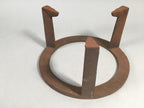 Japanese Iron Tetsubin Stand Vtg Metal Gotoku Hibachi Brazier Ash Pot JK136