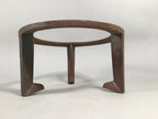 Japanese Iron Tetsubin Stand Vtg Metal Gotoku Hibachi Brazier Ash Pot JK136