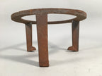 Japanese Iron Tetsubin Stand Vtg Metal Gotoku Hibachi Brazier Ash Pot JK136