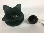 Japanese Iron Wind Chime Vtg Wind Bell Hanging decoration Green Furin JK250