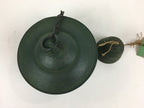 Japanese Iron Wind Chime Vtg Wind Bell Hanging decoration Green Furin JK250