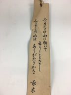 Japanese Iron Wind Chime Vtg Wind Bell Hanging decoration Green Furin JK250
