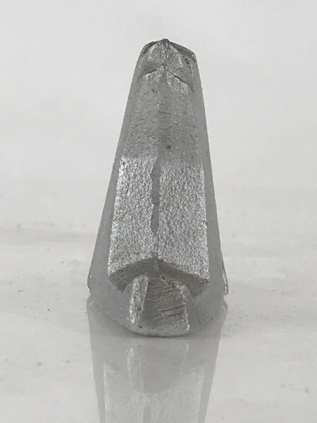 Japanese Iron Zodiac Symbol Dog Figurine Vtg Ornament Okimono Inu Silver BD869