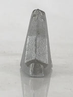 Japanese Iron Zodiac Symbol Dog Figurine Vtg Ornament Okimono Inu Silver BD869