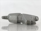 Japanese Iron Zodiac Symbol Dog Figurine Vtg Ornament Okimono Inu Silver BD869