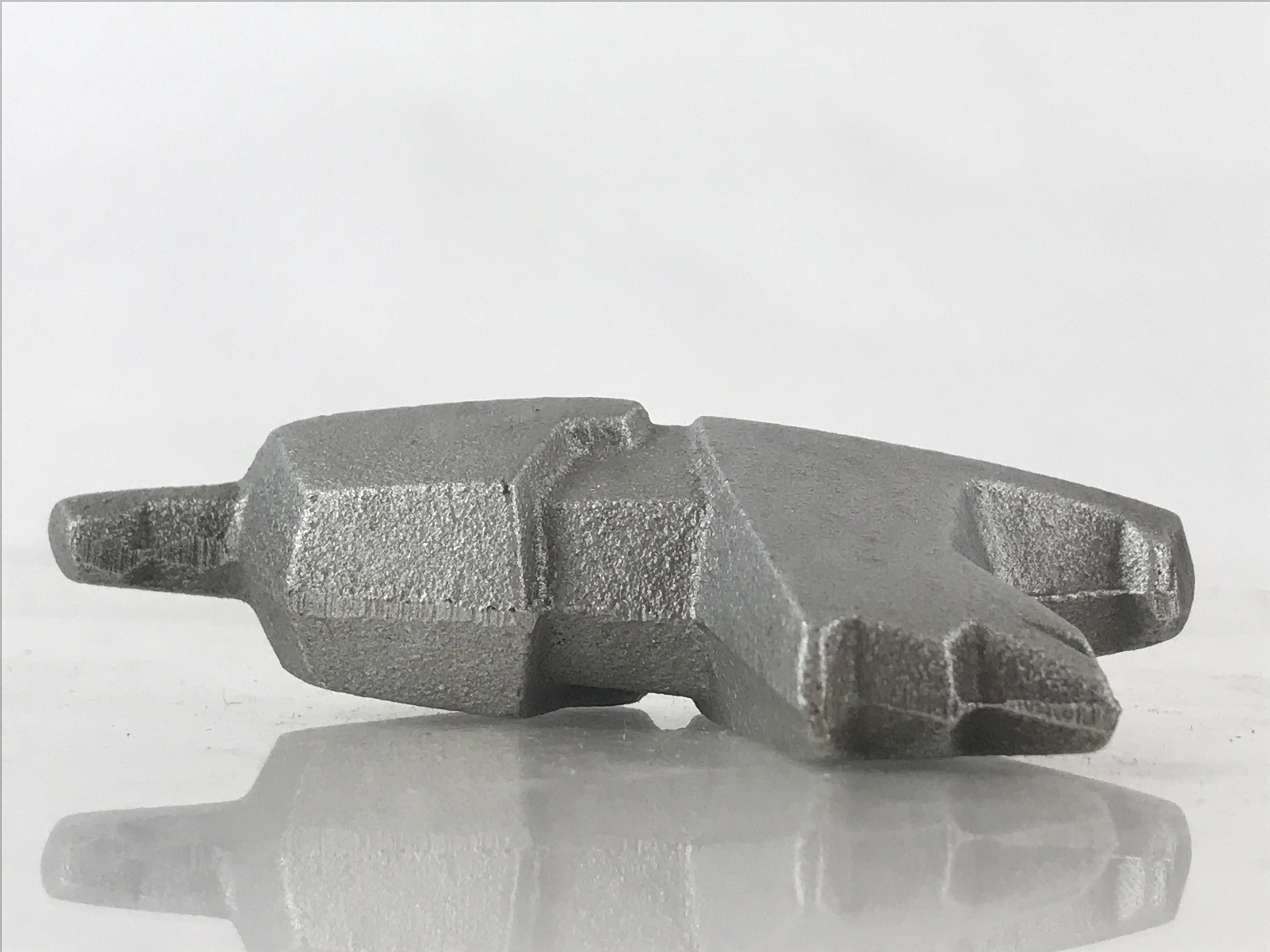 Japanese Iron Zodiac Symbol Dog Figurine Vtg Ornament Okimono Inu Silver BD869