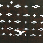 Japanese Ise Katagami Kimono Stencil Katazome Diamond Cross Design A189