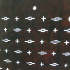 Japanese Ise Katagami Kimono Stencil Katazome Diamond Cross Design A189