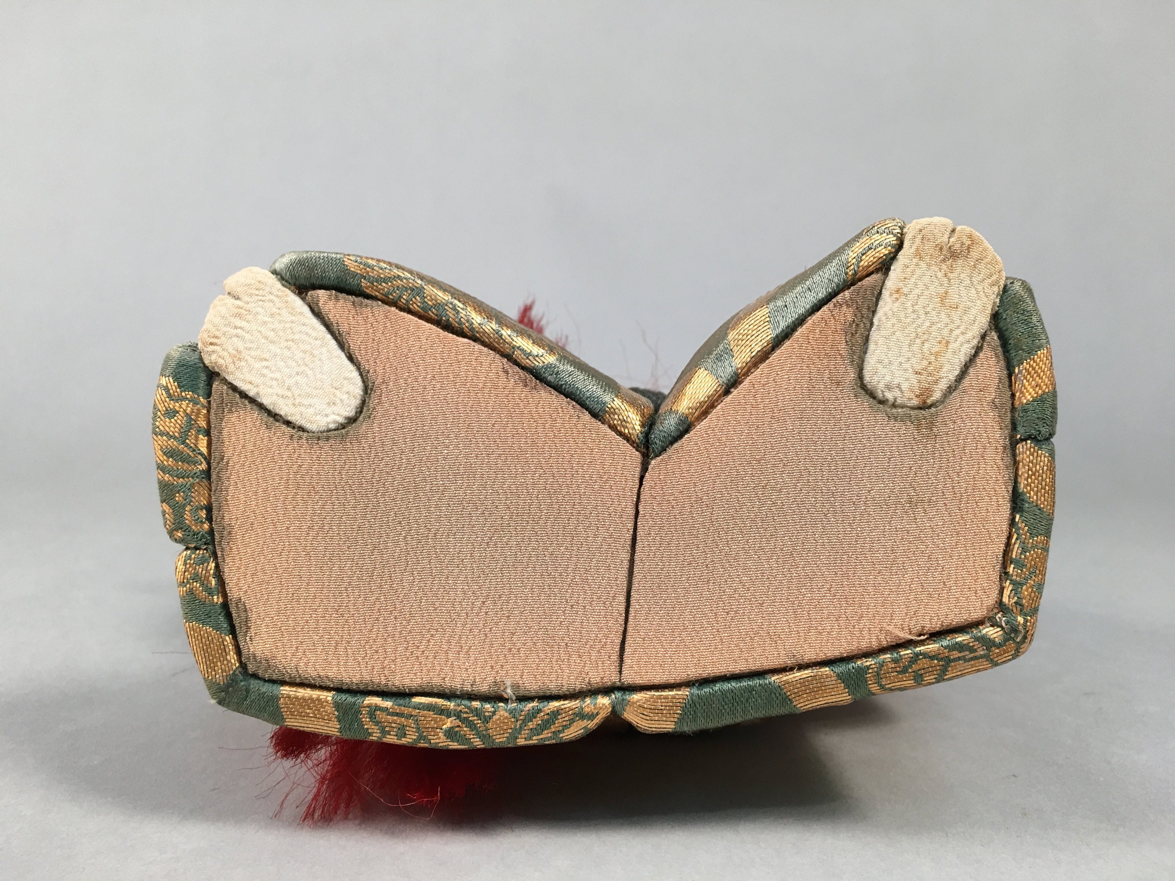 Japanese Kabuki Doll Vtg Lion Dancer Renjishi Ningyo Red Hair Kimono ID358